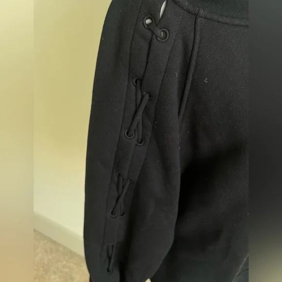 IRO 100% COTTON Black oversized Hoodie Jacket - Picture 11 of 16